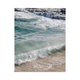 A framed fine art photography print featuring clear blue ocean waves in Laguna Beach, California.